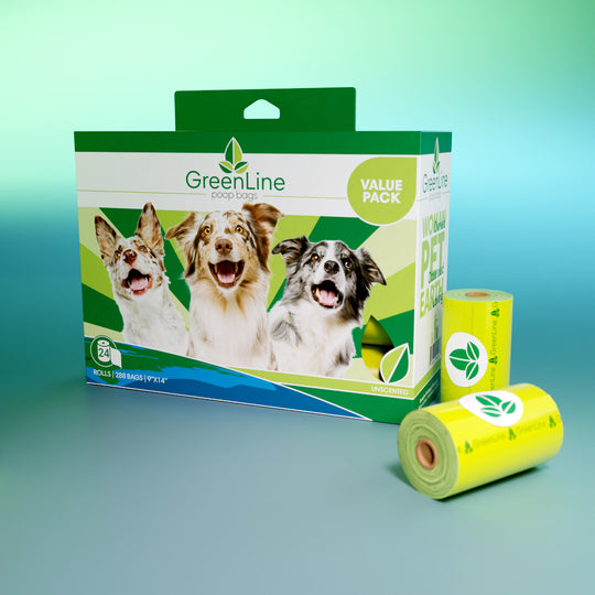 GreenLine Dog Poop Bags - 24 Roll Pack
