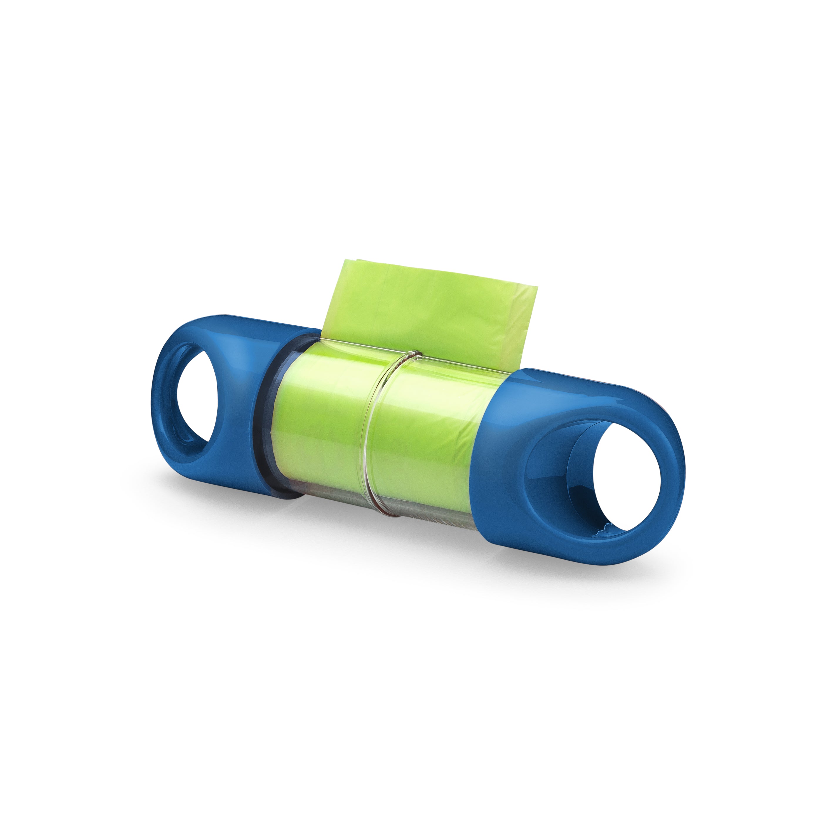 Blue LOOP poop bag holder on white#color_blue